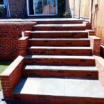 Basket weave block paving